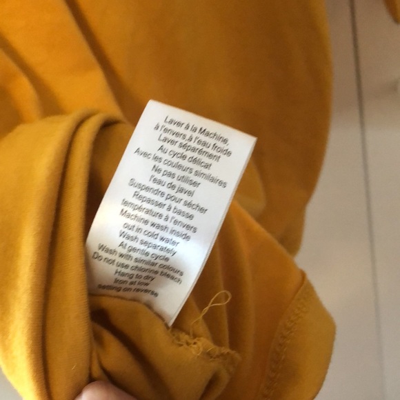 Yellow Modal/Spandex 3/4 sleeve - Picture 5 of 7